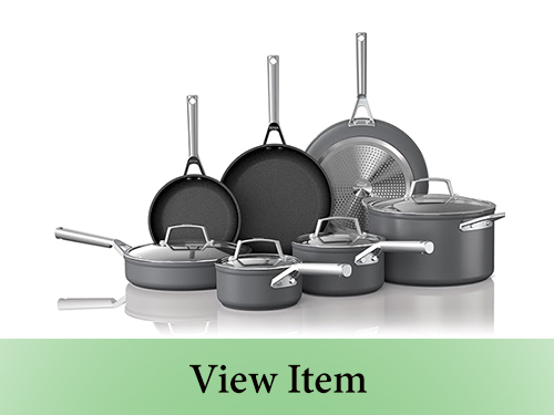 Ninja C39800 Foodi NeverStick Premium 12-Piece Cookware Set, Hard-Anodized, Nonstick, Durable & Oven Safe to 500°F, Slate Grey